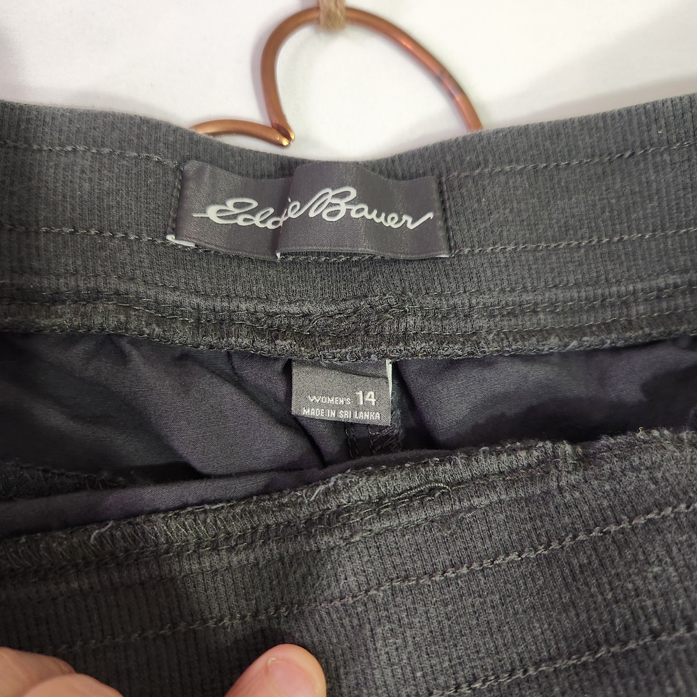 ⭐️Eddie Bauer Gray Women's Elastic Waist Trousers Size 14⭐️ - Picture 4 of 7